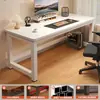 Escritorio de Computadora para Dormitorio, Escritorio para Estudio en Casa, Escritorio Sencillo de Sobremesa para Vivienda de Alquiler, Escritorio de Oficina Rectangular Moderno Minimalista