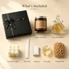Caja de regalo de vela aromática premium para vacaciones transfronterizas, fragancia de ambiente de alta gama, fragancia interior de larga duración, regalo de boda, recuerdo estilo ins
