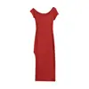 25102-26 Vestido Sexy Ajustado Estilo Primavera para Chicas Atrevidas que Resalta la Figura con Escote Pronunciado, Diseño de un Hombro y Abertura Alta