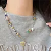 Colar Versátil Estilo Resort Sensação de Luxo para Mulheres Moda Leve Design de Luxo Corrente para Suéter Estilo Coreano Estrela do Mar Corrente de Clavícula Colar