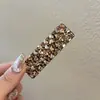 Pasador de Pelo Coreano Dongdaemun Nuevo con Forma de Corazón y Pedrería Moda Pinza para Flequillo Pinza de Pelo Completa de Pedrería Pinza de Pelo de Lujo Ligero para Mujeres