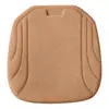 Juego personalizado de tres piezas para cojín de asiento de coche para invierno, almohadillas de asiento de coche de felpa prensadas en caliente universales para filas delanteras y traseras