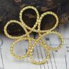 Accesorios de joyería hechos a mano: pendientes, pulseras, collares, horquillas de cobre, bobinas giratorias, oro auténtico de 24 quilates, A639