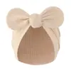 Suministrado Directamente del Fabricante para Comercio Exterior, Gorros Europeos y Americanos para Recién Nacidos con Lazos, Gorros Indios, Gorros para Bebé de Nuevo Estilo de Canalé, Guantes y Cubrepiés