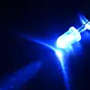 F5 Pelo Azul Luz Azul Enchufe LED Lámpara LED Tablero de Cuentas de Lámpara LED de Alta Potencia Cabezal Redondo Enchufe Recto Lámpara LED de 5mm Alta Luminosidad Pelo Blanco Azul