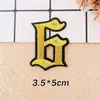 Parche Bordado con Letras y Números Romanos Antiguos Dorados con Adhesivo Termofusible. Insignia Bordada Parche Pequeño Emblema Parche de Tela Accesorios para Ropa