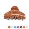 Pinza de Tiburón Acrílica Jiarui 8.8cm Grande Vintage para Mujeres Pinza para el Pelo de la Parte Trasera de la Cabeza Pinza de Garra Acrílica