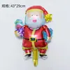 Mini Balão de Natal Balão do Papai Noel Decoração de Natal Desenho Animado de Natal Balão de Filme de Alumínio Rena Boneco de Neve Bola