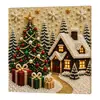 Pintura Diamante de Natal Artesanato DIY Adesivo de Pérola Kit Criativo Conjunto de Materiais