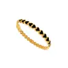 Pulsera de acero inoxidable más vendida para mujer, pulsera de alta gama chapada en oro con forma de corazón, joyería de pulsera de acero de titanio de lujo ligero con goteo de aceite