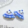 Acessórios de Resina DIY Desenho Animado Joias Panda Espaço Exterior Cola de Creme Grampo de Cabelo Capa de Celular Fivela de Sapato Chaveiro Pingente