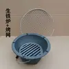 Fogão a carvão de ferro fundido para fazer sopa panela de fogão a carvão de ferro fundido fogão a carvão para aquecimento suporte de fogão de acampamento doméstico antigo