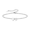 Europa e Estados Unidos transfronteiriço 26 pulseira de letras inglesas moda feminina temperamento simples aço inoxidável pulseira de letras em forma de coração