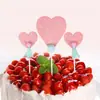 Bandera de Amor Estrellas Felices con Purpurina Día de San Valentín Hermosa Romántica Propuesta Decoración para Pastel de Cumpleaños Tarjeta