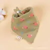 Toalla triangular de algodón para bebé toalla para recién nacido anti-escupir leche agua saliva toalla para bebé niño y niña babero de algodón toalla base para babero