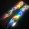 Pegatinas Reflectantes de Llama Colorida para Coche Pegatinas de Fuego Fantasma para Motocicleta Eléctrica Pegatinas Decorativas para Capó de Coche