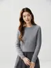 Nuevo Suéter de Punto Trenzado Completo con Cuello Redondo de Cachemira de Cabra para Mujer de Otoño e Invierno, Suéter Grueso de Manga Larga para Mujer, Capa Base de Punto