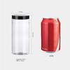 Fábrica al por mayor de latas de plástico transparente para mascotas, snacks, nueces, granos, té, alimentos, latas selladas de almacenamiento, botella de boca ancha