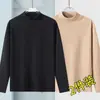 Camiseta interior térmica de manga larga para hombre de otoño e invierno, camiseta de manga larga, top de otoño de cuello medio alto, ropa de marca moderna para hombre, ropa de alta calidad para hombre