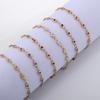 Pulsera de Acero Inoxidable Esmaltado Colorido Forma de O Oro de 18K Colorida Personalizada Popular Versátil Joyería de Gama Alta para Mujer