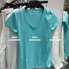 Moda Coreana Dongdaemun Verano 2026 Nuevo Diseño Versátil Dopamina Cuello en V Hombro Normal Manga Corta Camiseta para Mujer
