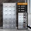 Armario de Acero Inoxidable 304, Gabinete de Almacenamiento para Empleados, Armario de Vestidor de 6 Puertas, Armario para Dormitorio de Taller, Archivador, Hecho de Acero