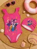 Cosplay Monster Hunter Grupo de Bruxas Maiô Infantil com Babados Roupa de Banho Feminina Suporta Personalização OEM