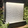 Cortina d'água Painel de parede Rede de aço inoxidável Cortina Fonte Feito sob medida Decoração de malha de arame de aço Malha prateada Cascata Tela de água corrente Casa Hotel