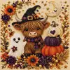 Kit DIY Pintura de Diamante Fantasma de Halloween 5D Pintura de Diamante Papai Noel de Natal Decoração de Casa Feita à Mão