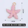 Pulsera de Abalorios Individuales de Estrella de Mar con Goteo de Aceite DIY, Accesorios para Colgantes de Collar, Materiales Mezclables y Vendibles al Por Mayor, Venta Directa de Fabricantes Transfronterizos