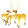 Lámpara de viaje LED forma de animal lámpara de paisaje grande de plástico reforzado con fibra de vidrio para exteriores lámpara emisora de luz ciervo lámpara de animal de simulación para exteriores