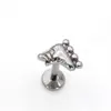 Pendientes hidráulicos de aleación de titanio G23 con patrón, pendientes de aleación de titanio F136 con accesorios para piercing de rosca externa al por mayor