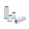En Stock Acero al Carbono Zincado Azul-Blanco Tornillos Pasantes de Presión M2~M6 Columnas de Tuerca Pasante de Presión Tornillos Pasantes de Cabeza Plana Hexagonal
