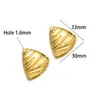 Acero Inoxidable Chapado en Oro de 18 Quilates Colgante Geométrico Colgante de Mariposa y Caracola Accesorios de Moda DIY para Collar y Pulsera Joyería Transfronteriza
