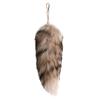 Colgante de pelo de zorro de 30 cm para Halloween, cola de zorro azul plateada, accesorio de piel auténtica, colgante para bolso de mujer
