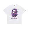 260g Atacado Transfronteiriço Dropshipping Cabeça de Macaco Estilo Clássico Casual Estampada Manga Curta Camiseta Unissex