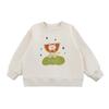 Moletom Infantil Feminino Wuri Bub Estampado Digitalmente Outono Estilo Ocidental Fofo Gola Canelada Solto Casual