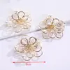Accesorios de Flores de Metal Tridimensionales, Aretes Hechos a Mano para DIY, Accesorios para el Cabello, Tocados, Materiales para Hacer Ropa, Bolsas y Decoraciones