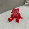 Decoración de escritorio creativa de Año Nuevo, letrero de carácter auspicioso, fortuna, prosperidad, felicidad, riqueza, tridimensional móvil de impresión 3D, el más vendido