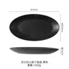 Prato de Peixe Estilo Japonês Cerâmica para Casa Louça Prato Oval Prato para Peixe Cozido Criativo Grande Novo Prato para Servir Peixe Cozido