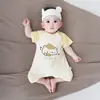 Ropa de Verano de Manga Corta para Bebé Lyser Ropa de Gateo para Bebé Niño Ropa Fina para Bebé Niño Niña Sombrero Camiseta para Recién Nacido