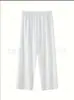 2026 Nuevo Modelo Venta Directa del Fabricante Original Algodón Artificial Seda Tamaño Grande Pantalones Largos para Hombres de Mediana Edad y Mayores Transfronterizo