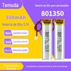 Bateria 3.7V 801350 Instrumento Removedor de Cravos Limpador Anti-queda Bateria de Polímero de Lítio 500mAh