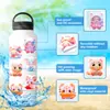 50 Lindas Pegatinas de Animales Rosas, Nuevas Pegatinas de Graffiti con Avatar 3D de Dibujos Animados, Pegatinas para Equipaje DIY