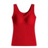 Chaleco Térmico Rojo para Mujer en su Año Zodiacal, Engrosado con Terciopelo, Adecuado para el Año del Caballo, Ropa Interior de Invierno, Chaleco Base para Boda