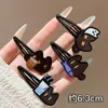 Pinza para el pelo de niño con lazo de mariposa, pinza lateral, pasador para la parte trasera de la cabeza, pinza para el pelo de princesa, pinza para el flequillo, accesorio para el pelo de niñas