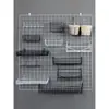 Panel de Malla de Hierro Rejilla Estante de Almacenamiento Cesta Colgante Bandeja Accesorios para Pared de Fotos Almacenamiento de Supermercado Estante de Almacenamiento de Hierro Forjado Decoración Uso en el Hogar