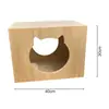 Accesorios para árbol de gato madera maciza materiales caseros DIY madera de caucho mirador cama para gato cápsula espacial rascador para gato gato popular