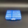 Caixa de Remédios Portátil de Grande Capacidade para Dispensar e Armazenar Medicamentos, Transparente, Mini Semanal com 9 Compartimentos, Selada de Camada Dupla para Idosos