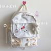 Mochila Escolar con Lazo Linda Suave Estilo Japonés para Niña Mochila Pequeña Femenina Hello Kitty Mochila Escolar con Lazo Estudio